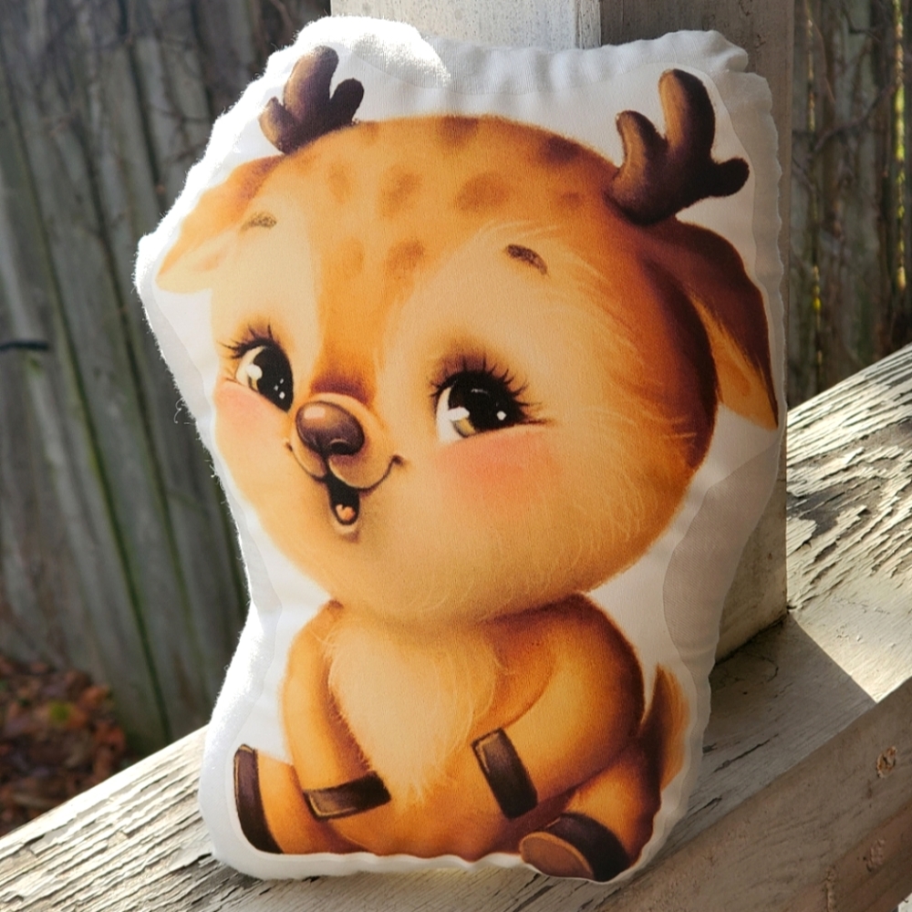 Baby Deer Woodland Pillow Pal. New.